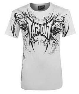 Tapout Darkside TShirt UFC MMA Cage Fight New Mens White Blue Black S 