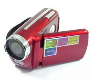 Mini Red Digital Video Camera DV Camcorder 12MP 4xZoom 1.8 LCD Child 