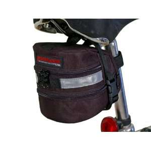  Bushwhacker Carson Black   Bike Seat Bag   w/ Reflective 