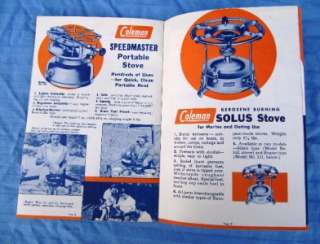   1940 1950 COLEMAN Lantern, Camp Stoves, Stands, Heaters Catalog  