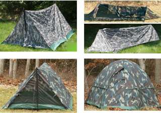 ARMY CAMOUFLAGE Military Style Outdoor Camping TENTS  
