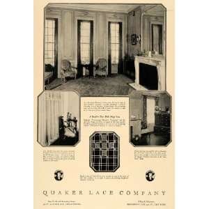  1924 Ad Quaker Lace Curtains Draperies Irene Bordoni 