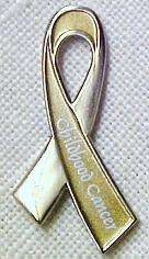   Cancer Awareness Month September Silver and Gold Ribbon Lapel Pin New