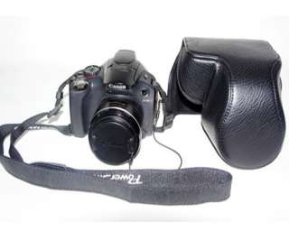 New Leather Camera case bag for Canon Powershot SX30 IS Black  