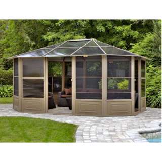 Four Seasons 12 x 15 Patio Solarium Canopy Sand Smoke  