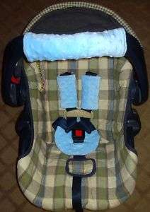 CAR SEAT 4 PIECE SET  BELLY PAD, STRAP, & HANDLE COVERS  