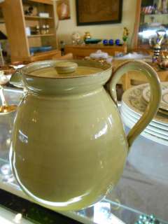 North Carolina pottery pitcher cream yellow seagrove cole  