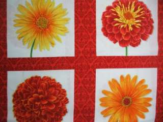 Moda Fresh Flowers Daisy Deb Strain Summer Fabric Panel  