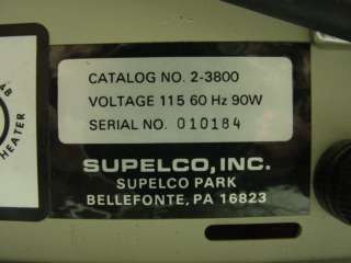 Supelco 2 3800 Carrier Gas Purifier   Tube Furnace  