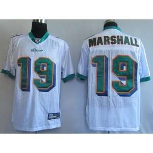  Brandon Marshall #19 White Miami Dolphins Jersey Sz48 