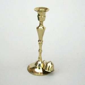   SIMPLEA HANDTOOLED HANDCRAFTED BRASS CANDLE HOLDER WITH SNUFFER
