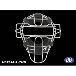   iX3 PRO Baseball Softball Catchers Face Mask Guard OSFA SILVER  