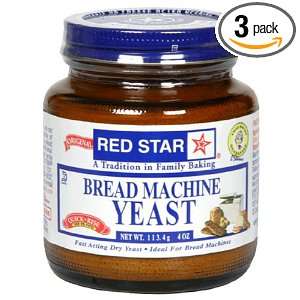 Red Star Bread Machine Yeast, 4 Ounce Grocery & Gourmet Food