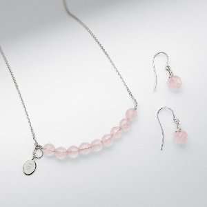  rose quartz bridesmaids jewelry set