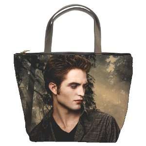  New Custom Black Leather Bucket Bag Handbag Purse Twilight 