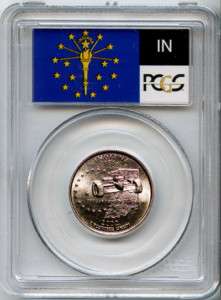 2002 D 25C Clad Indiana Quarter MS 67 PCGS Certified  