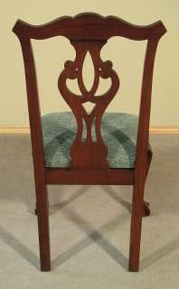 Set 6 SOLID CHERRY CHIPPENDALE Claw & Ball Dining SIDE CHAIRS 