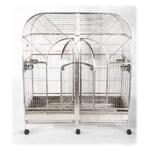  Huge Double Macaw Cage In Surgical Grade Stainless Steel 