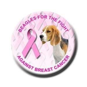  Beagle Breast Cancer Pin Badge 