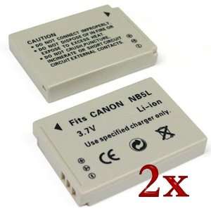  TWO Battery for Canon NB 5L NB5L SD850 SD700 SD790 ELPH 