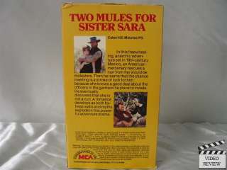 Two Mules For Sister Sara VHS Clint Eastwood  