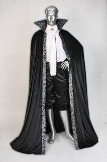   Renaissance Dracula Style Cape Cloak Handmade from Velour  