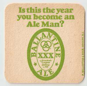 16 Ballantine Greatness / Ale Man Beer Coasters  