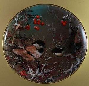 WINTER DUET Plate Bird Franklin Mint Lovely MIB  