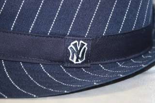 NY Yankees NAVY/ WHT PINSTRIPE Fedora Cooperstown Collection by 