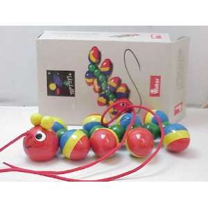  Walter Wooden Toy Caterpillar Pull Toy Toys & Games