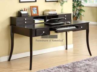 the agatha computer desk console table features a lovely espresso 