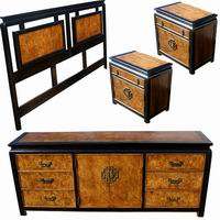 Chin Hua Asian Hollywood Regency Night Stands  