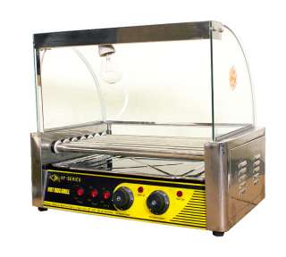 Commercial HotDog 7 Roller Grill Hot Dog Cooker Machine  