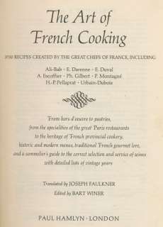 ART OF FRENCH COOKING COOKBOOK   GREAT CHEFS OF FRANCE  