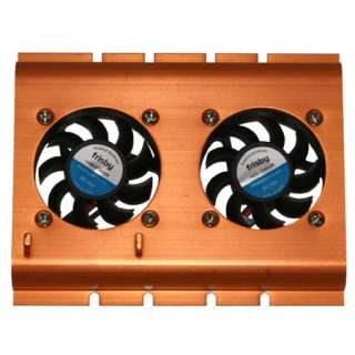 Hard Drive Disk Dual Cooling Cooler Fan w/ Shroud  