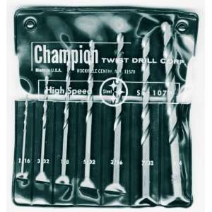  Champion Cutting Tool 107LH 705LH Left Hand Drill Set, 7 