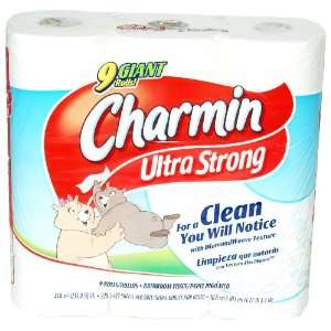 Charmin Ultra Strong Bathroom Tissue   9 Big Rolls Health 