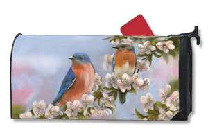 Morning Bluebirds Spring Cover Ups Magnetic Mailbox Cover by Magnet 