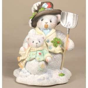  Cherished Teddies Collection Snowbears/shovel Figurine 