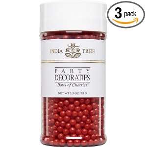 India Tree Decoratifs, Bowl of Cherries, 3.3 Ounce (Pack of 3)  