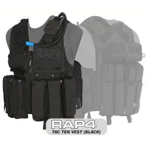   Ten Paintball Vest (Black)   Regular size   paintball chest protector
