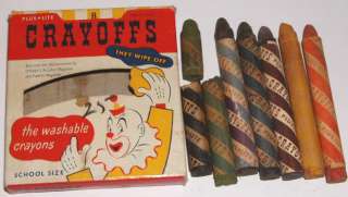 1940 CRAYOFFS CRAYONS Chatfield Clarke Co – Circus Box  