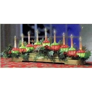 Retro Bubble Light Christmas Holiday Centerpiece with Art Deco Styling