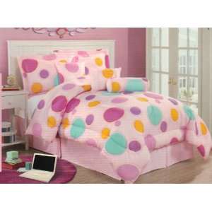  Victoria Classics Serena Comforter Bed In A Bag Set Pink 