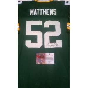  Clay Matthews Signed Green Bay Packers Jersey Everything 