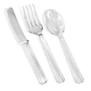  Lets Party By Amscan Clear Forks, Spoons and Knives 