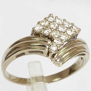 14k White Gold .25 CTW Diamond Wedding Ring Set
