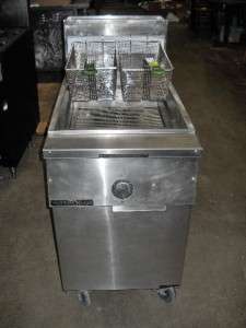   80lb Natural Gas Deep Fat Fryer with Baskets Model MJCFSD  
