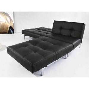   Furniture Chrystie Splitback Convertible Sofa + Chair Set (Black