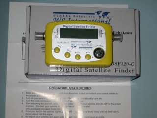 Digital Satellite Signal Meter Finder W Compass 120+C F  